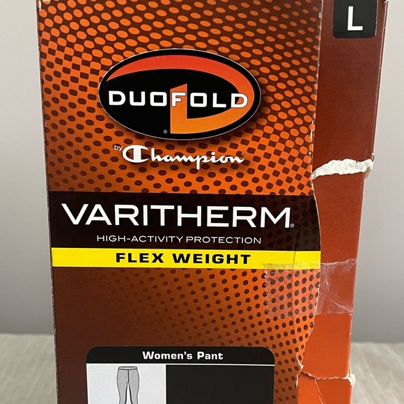 DUOFOLD Champion Women's Performance Varitherm Brushed Back Pants Size L Black - Picture 1 of 3